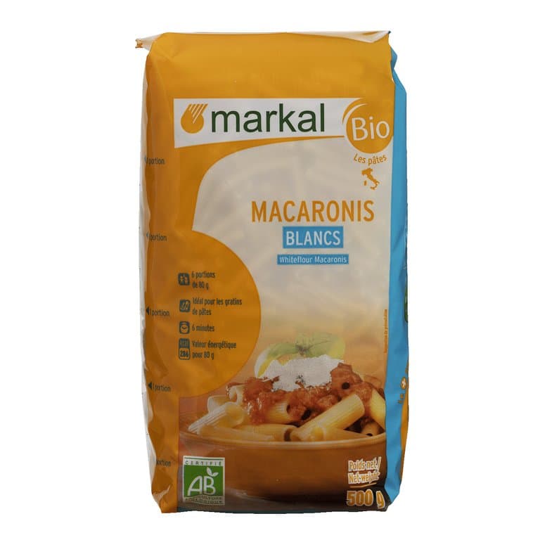 Macaroni blancs, Markal, 500 g*