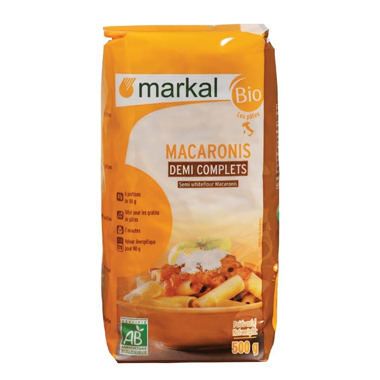 Macaronis demi complet, Markal, 500 g*