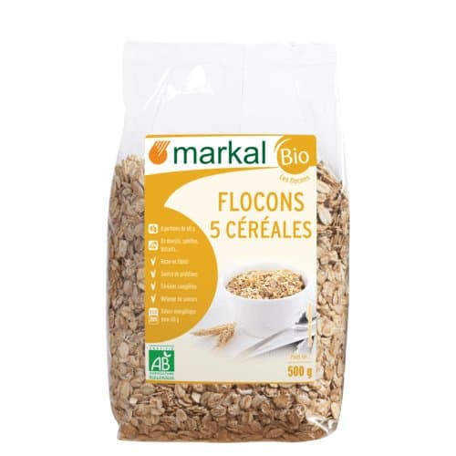Flocons 5 céréales, Markal, 500 g*