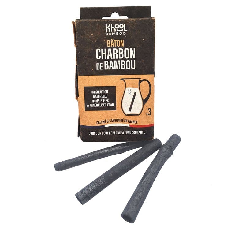 Charbon bambou bâton x3, Khool Bambou, 59 g*