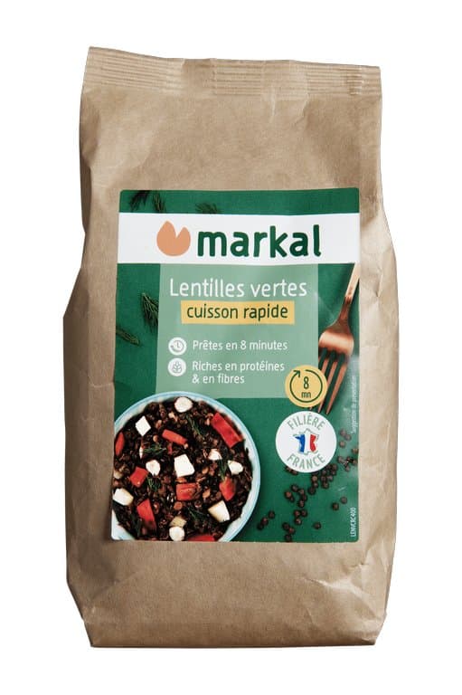 Lentilles vertes cuisson rapide, Markal, 400 g*