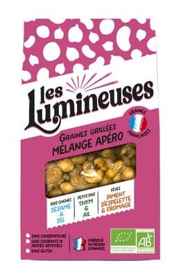 Mélange apéro sans sel piment espelette fromage, Les Lumineuses, 90 g*