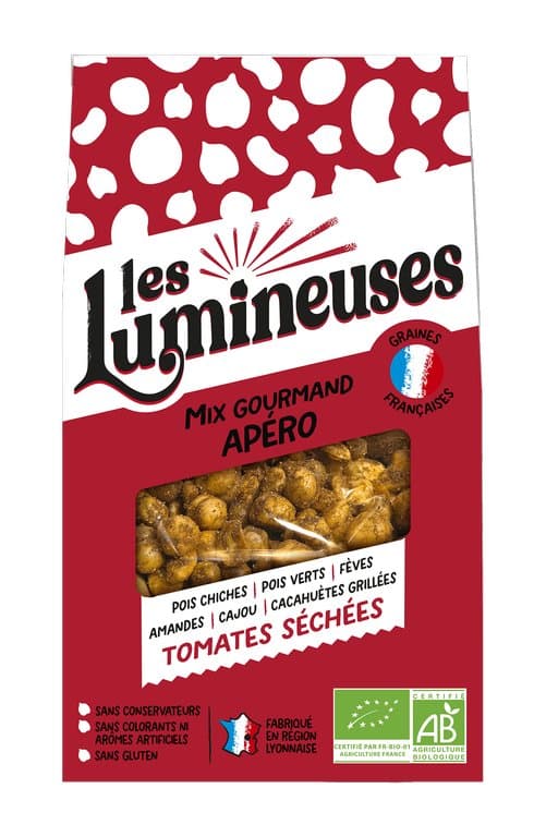 Mix apéro tomate séchée, Les Lumineuses, 90 g*