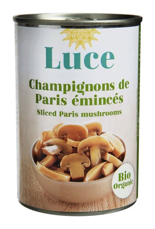 Champignons de Paris émincés, Luce, 600 g*
