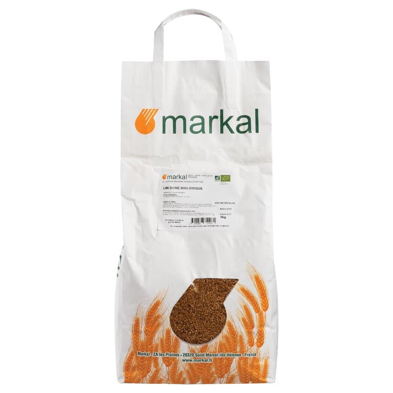 Graines de lin doré, Markal, 3 kg*