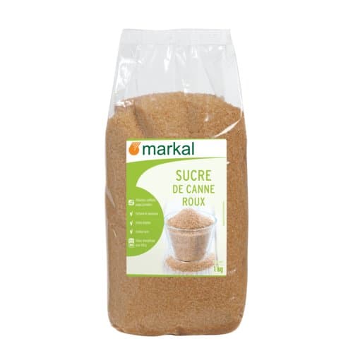 Sucre de canne roux cristallisé, Markal, 1 kg*