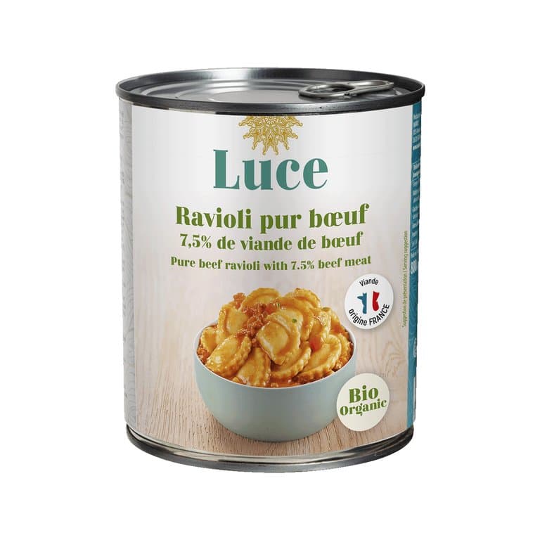 Raviolis 7.5% boeuf, Luce, 800 g*