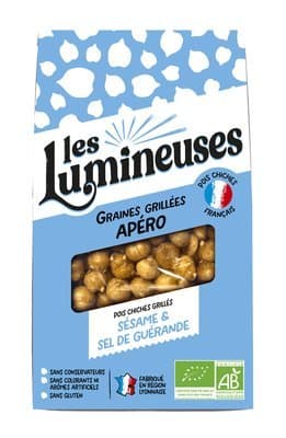 Pois chiche grillé sésame, Les Lumineuses, 90 g*