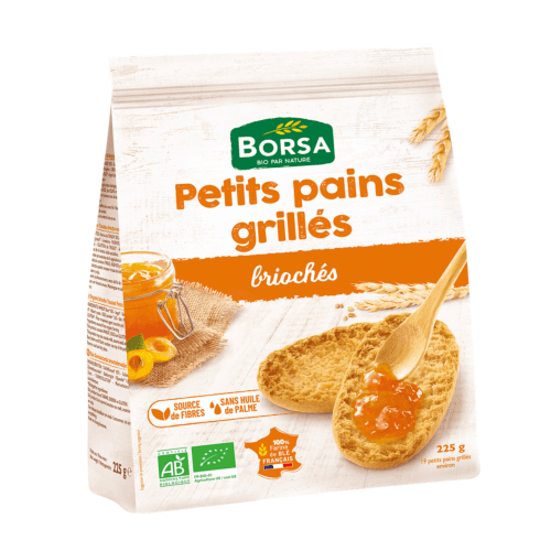 Petits Pains Grillés Briochés, Borsa, 225 g*