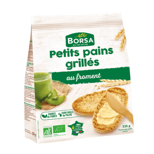 Petit Pain Grillé Au Froment, Borsa, 225 g*