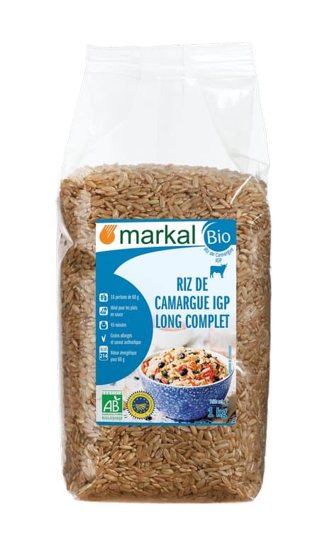 Riz long complet Camargue, Markal, 1 kg*
