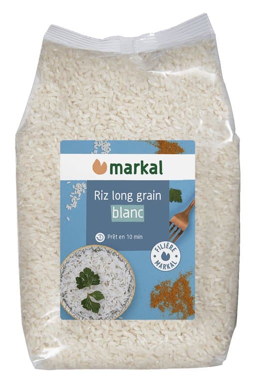 Riz long grain blanc, Markal, 2 kg