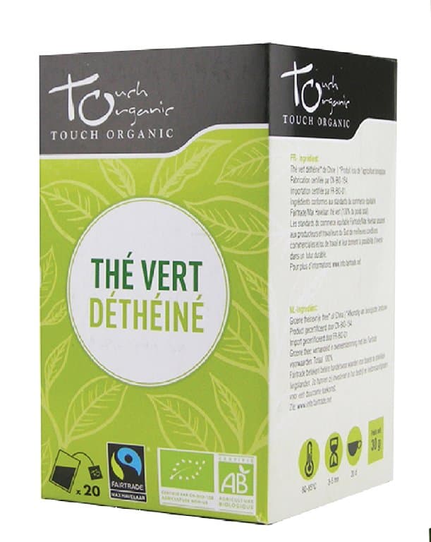Thé vert déthéiné, Touch Organic, 30 g*