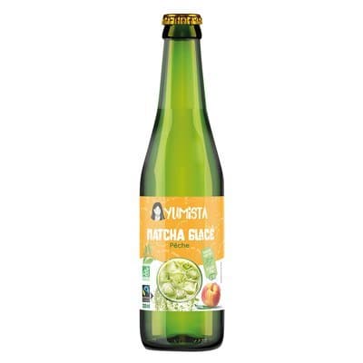 Matcha glacé pêche, Yumista, 330 ml*