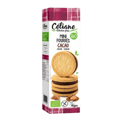 Mini Biscuits Fourrés Cacao, Céliane Glutenfree, 125 g*