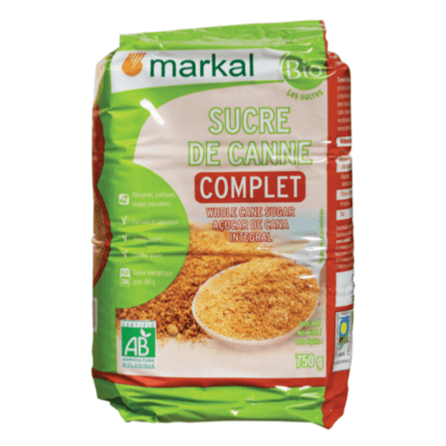 Sucre De Canne Complet, Markal, 750 g