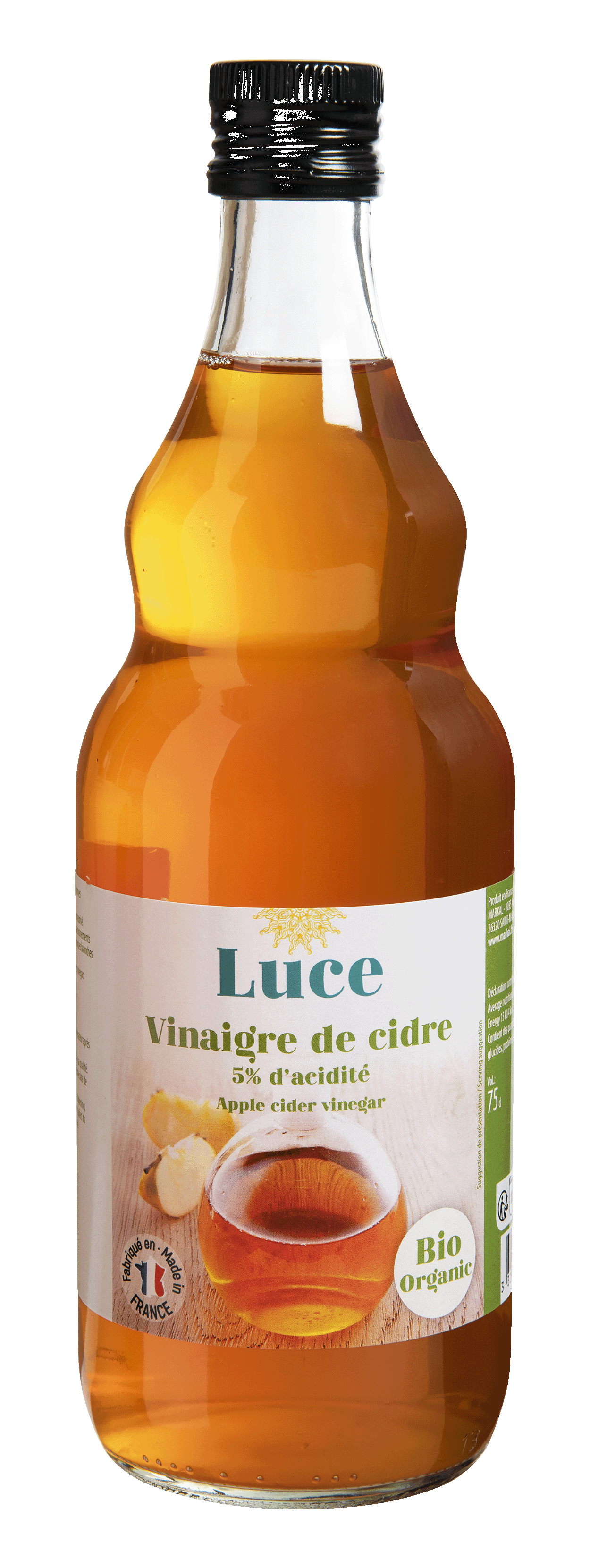 Vinaigre De Cidre, Luce, 75 cl