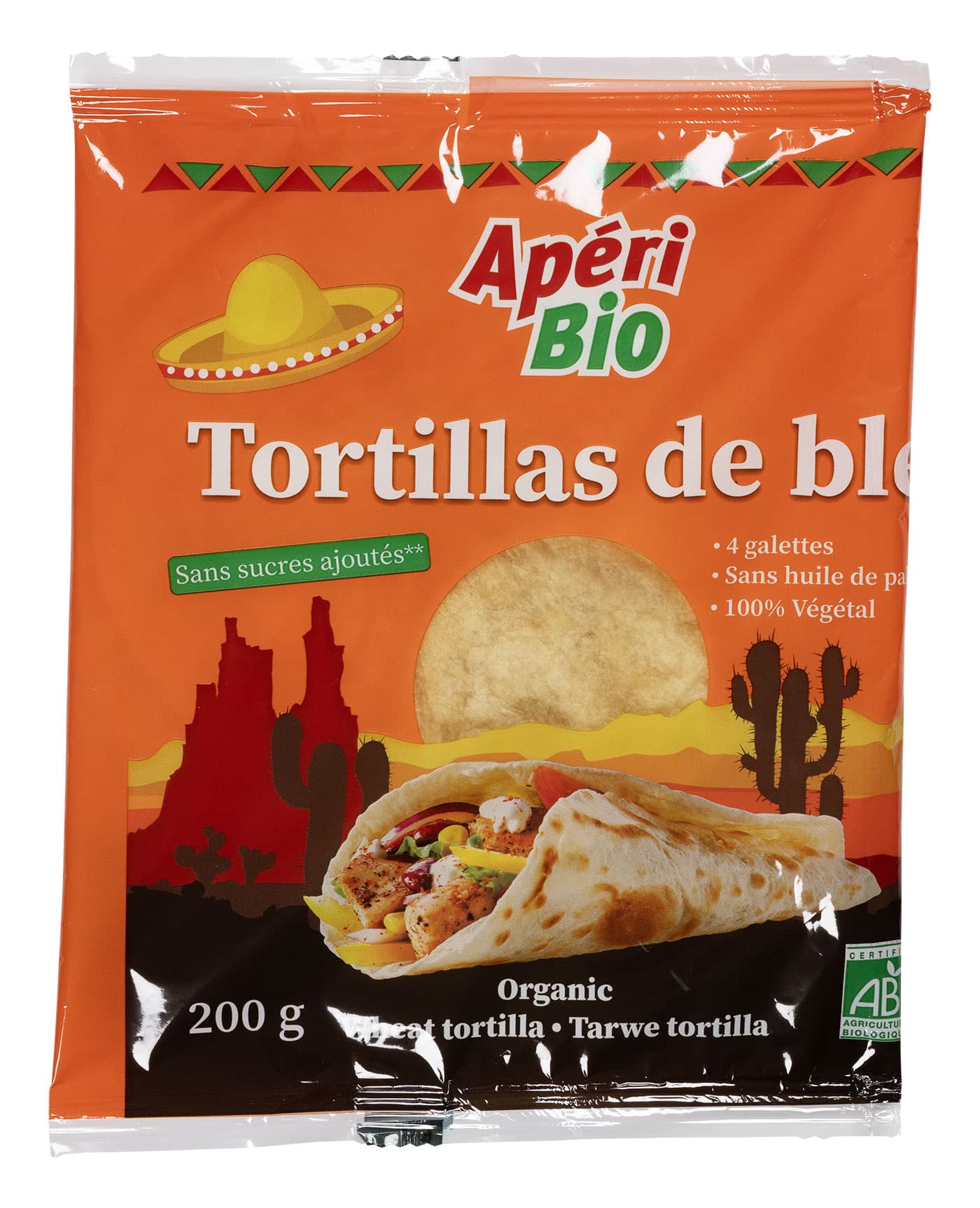 Tortilla, Apéri BIO, 4×50 g